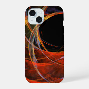 Brechen der Abstrakten Kunst des Kreises iPhone 15 Hülle
