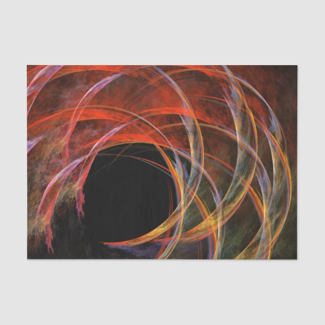 Brechen der Abstrakten Kunst des Kreises Seidenpapier (Vorderseite)