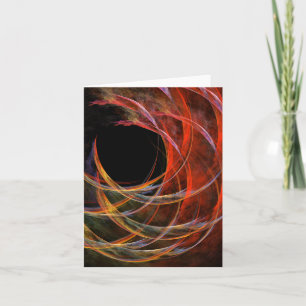 Brechen der Circle Abstrakt Art Note Card Karte