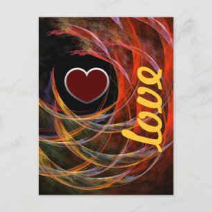 Brechen der Circle Liebe Postkarte