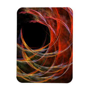 Brechen des Premium Magazins "Circle Abstrakt Art" Magnet