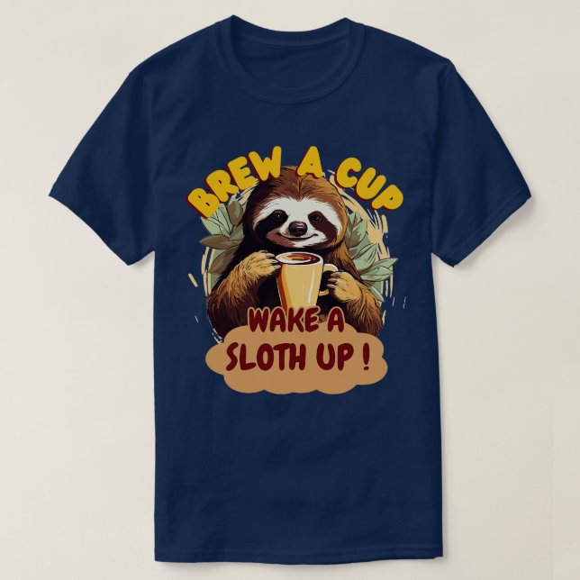 Brechen eines Pokals Weckte ein Loch auf T-Shirt (Design vorne)
