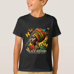 Brechen jeder Kette schwarze Geschichte Monat Frau T-Shirt
