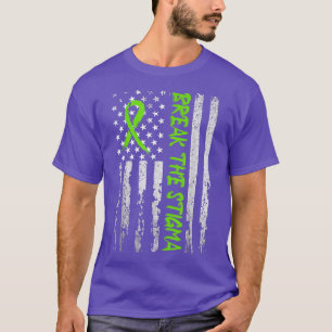 Brechen Sie das Stigma Tshirt Green Mental Health