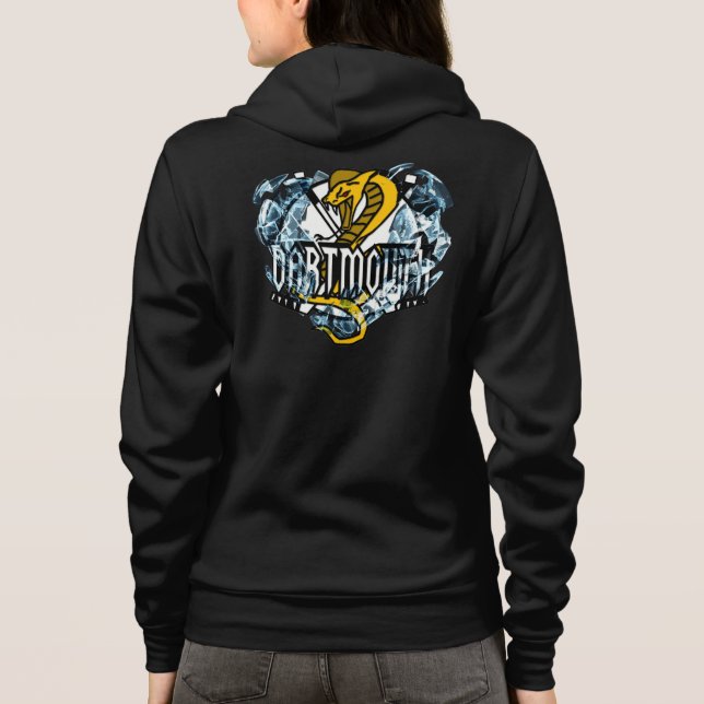 Brechen Sie den Eis-SchwarzesHoodie Hoodie (Rückseite)