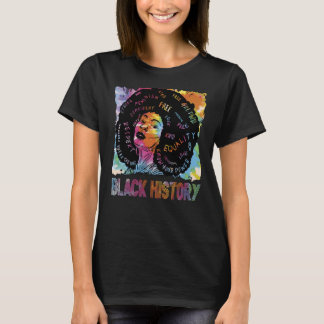 Brechen Sie die Hübsche Schwarze Geschichte T-Shirt