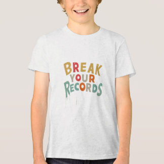 Brechen Sie Ihre Platten Tri-Blend-Shirt Tri-Blend Shirt