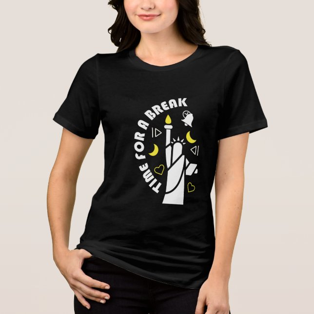 Brechen Tri-Blend Shirt (Vorderseite)