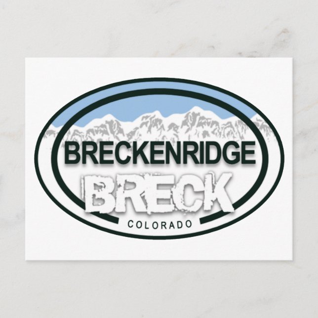BRECK - Breckenridge Colorado Rocky Mountains Postkarte (Vorderseite)