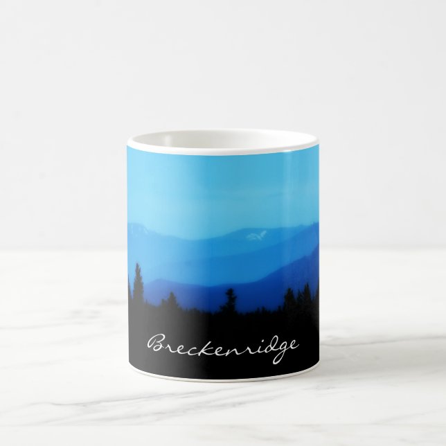 Breckenridge 10 miles Plage de café Mug (Centre)