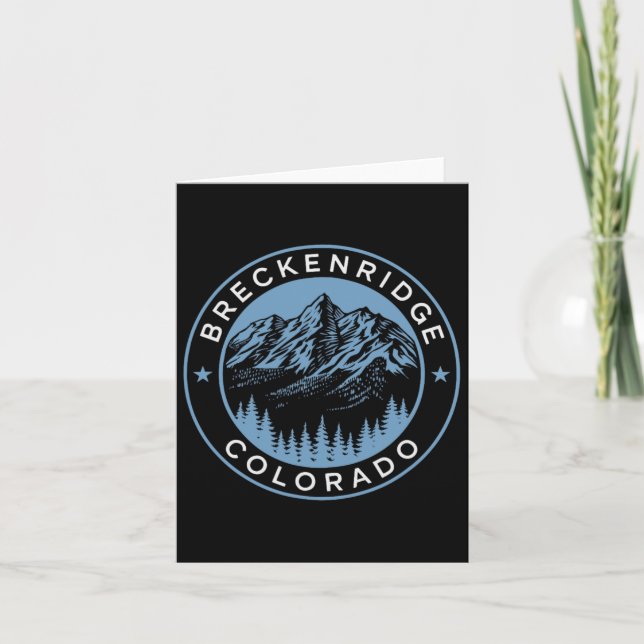 Breckenridge Co Wandern Camping Skiverleih Karte (Vorderseite)