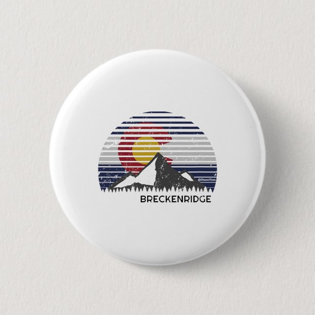 Breckenridge Colorado Berggipfel  Button (Vorderseite)