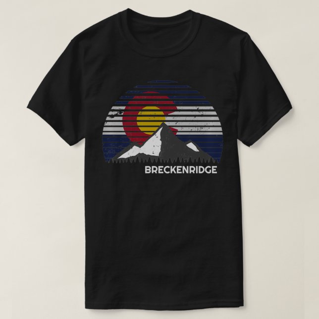 Breckenridge, Colorado CO Flag Mountain Pullover (Design vorne)