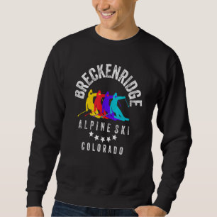 Breckenridge Colorado Cool Breck Co Skier & Snowbo Sweatshirt