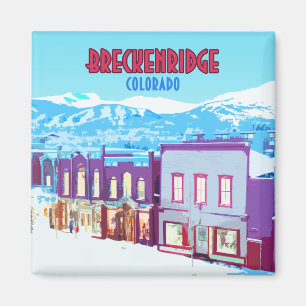 Breckenridge Colorado Downtown Mountains Magnet