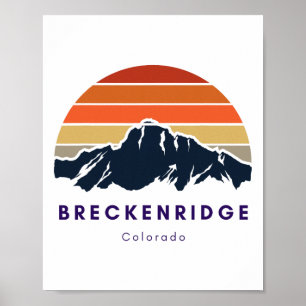 Breckenridge Colorado Geschenke Wandern Skifahren Poster