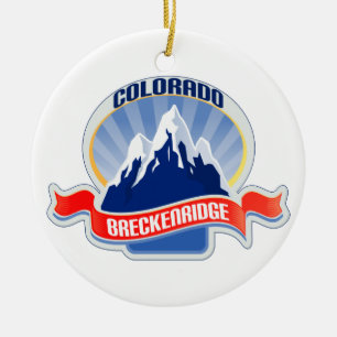 Breckenridge Colorado Keramik Ornament