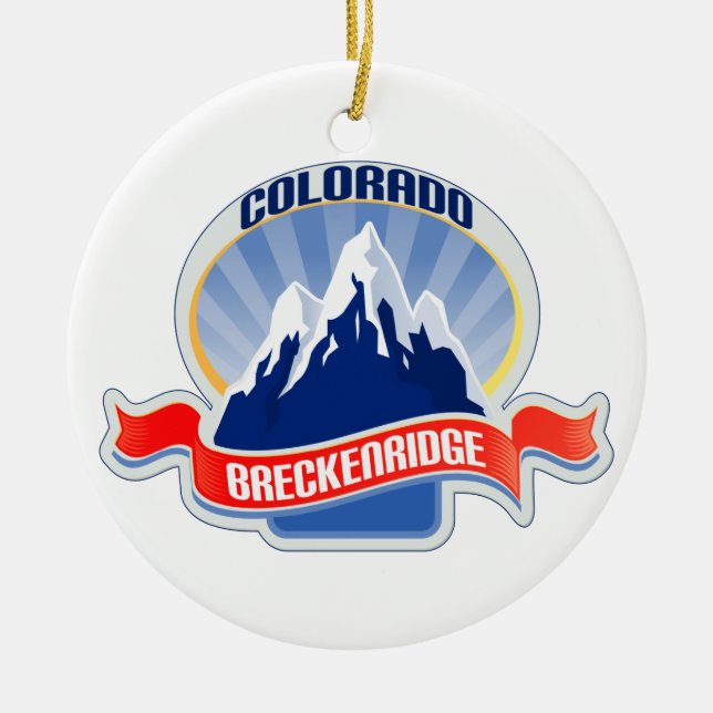 Breckenridge Colorado Keramik Ornament (Vorne)