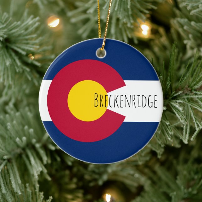 Breckenridge - COLORADO Keramik Ornament (Baum)