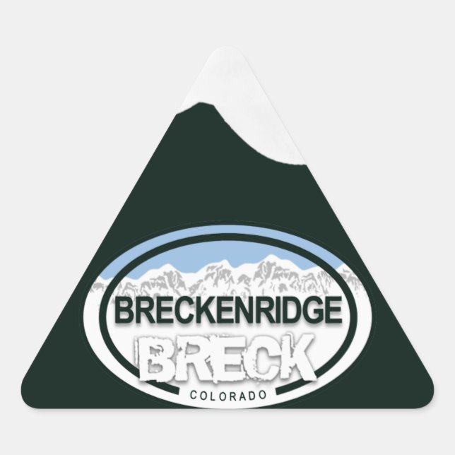 Breckenridge Colorado Mountain Aufkleber (Vorderseite)