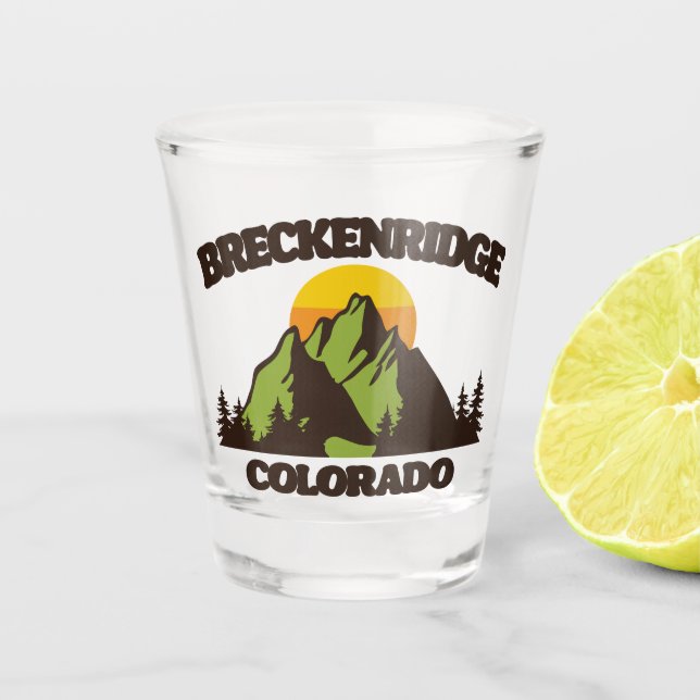 Breckenridge, Colorado Schnapsglas (Vorderseite)