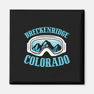 Breckenridge Colorado Ski Mountain Skifahrer Magnet