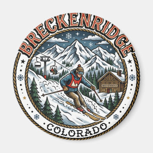 Breckenridge Colorado Skifahren Skifahrer Magnet