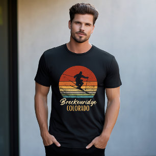 Breckenridge Colorado Skifahren Vintage Bergbahn T-Shirt