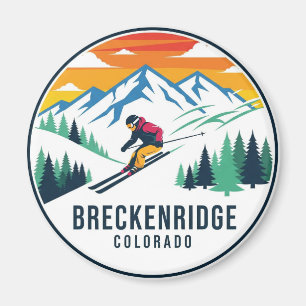 Breckenridge Colorado Skifahrer Magnet