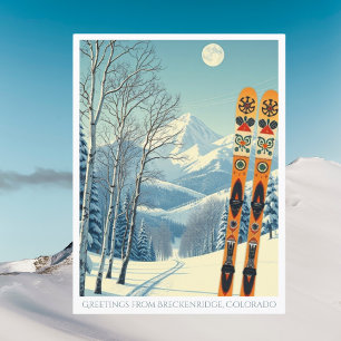Breckenridge Colorado Skiurlaub Postkarte