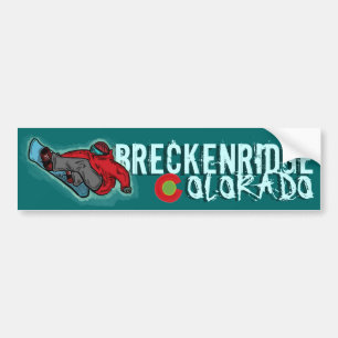 Breckenridge Colorado Snowboarder Autoaufkleber