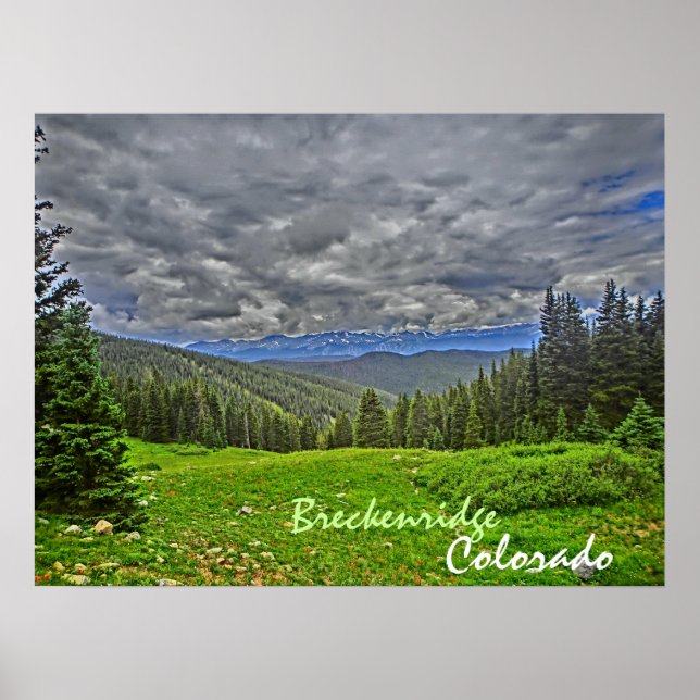 Breckenridge Colorado Sommer landschaftliches Post Poster (Vorne)