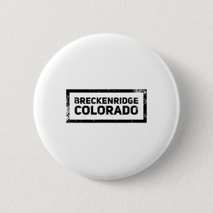 Breckenridge Colorado Vintage Mountain Skilogo Button