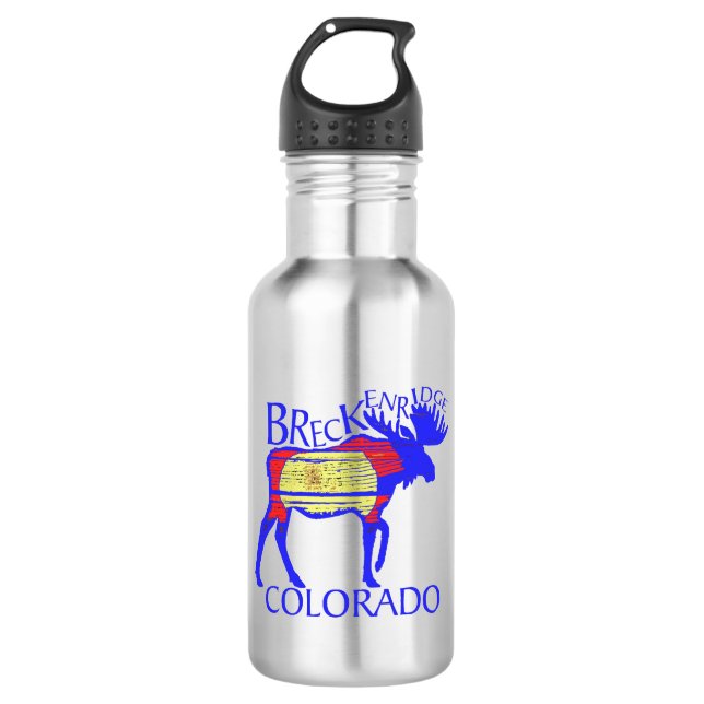 Breckenridge Colorado Wasserflasche (Vorderseite)