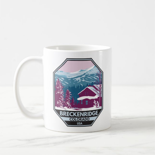 Breckenridge Colorado Winter Skigebiet Kaffeetasse (Links)