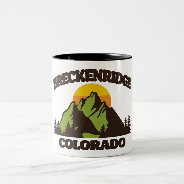 Breckenridge, Colorado Zweifarbige Tasse (Mittel)