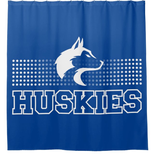 Breckenridge-Huskies Duschvorhang (Vorderseite)