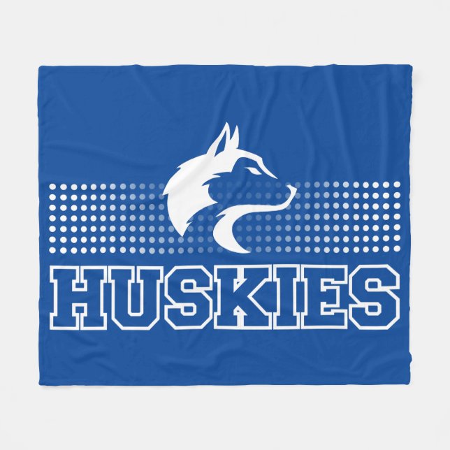 Breckenridge-Huskies Fleecedecke (Vorderseite (Horizontal))