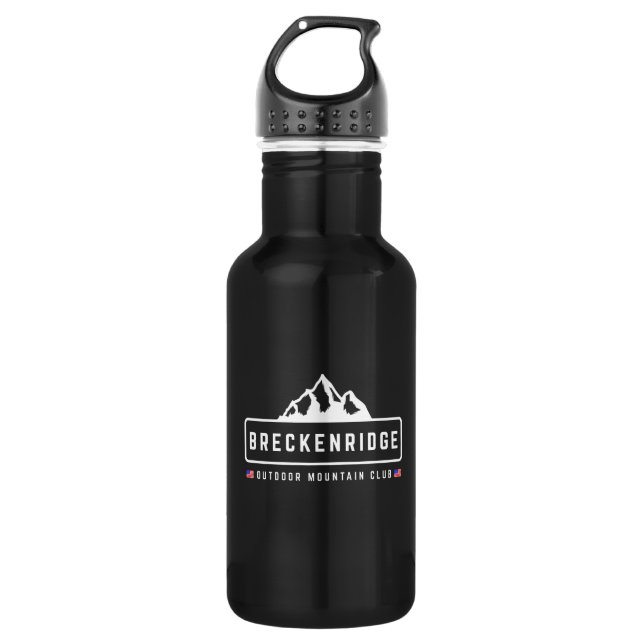 Breckenridge im Freien Edelstahlflasche (Vorderseite)
