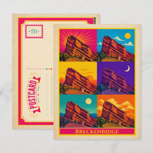 Breckenridge Postkarte Colorado Red Rock Vintage P