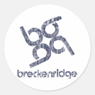 Breckenridge Runder Aufkleber