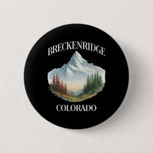 Breckenridge Schneebedeckte Berge Skifahren Wander Button
