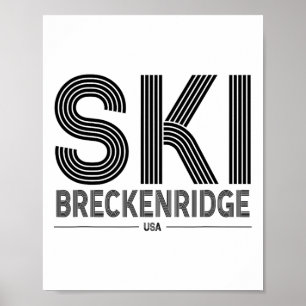 Breckenridge Ski Resort Usa Rocky Mountains Americ Poster