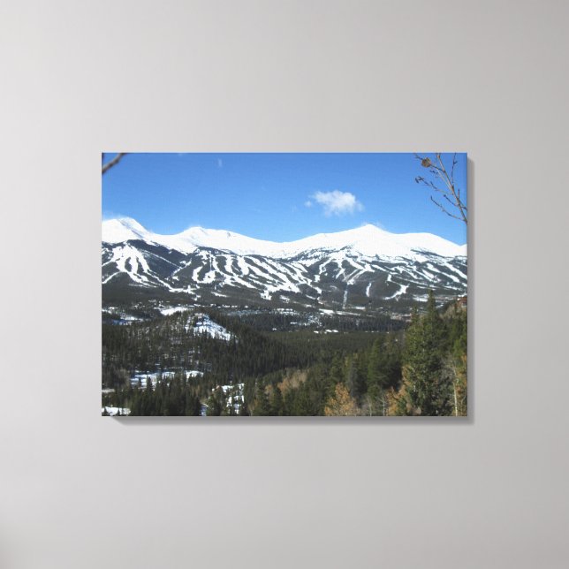 Breckenridge Skipisten Leinwand (Vorderseite)