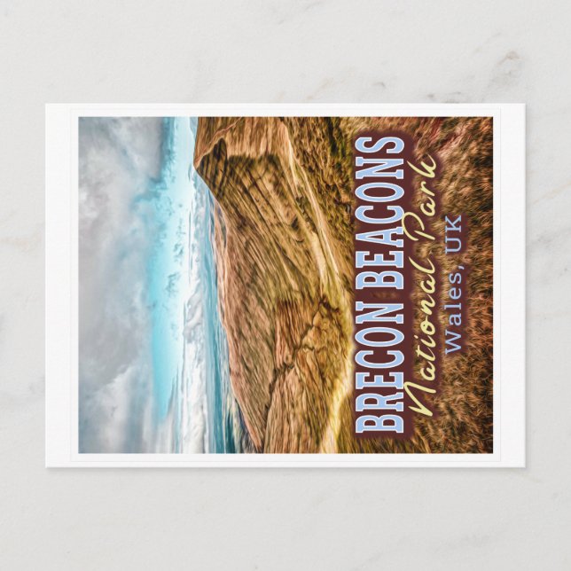 BRECON BEACONS NATIONAL PARK - WALES Vereinigtes K Postkarte (Vorderseite)