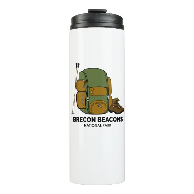 Brecon Beacons Nationalpark - Rucksack Thermosbecher (Vorderseite)