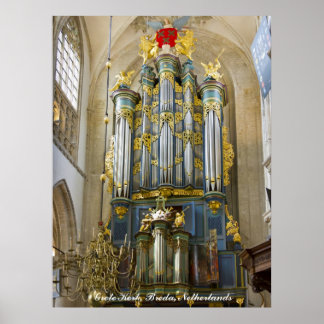 Breda Grote Kerk, Niederlande Poster