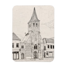 Breda Niederländische Vintage-Architektur-Skizzenk