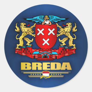 Breda Runder Aufkleber