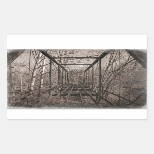 Breedens Brücke, Indiana Rechteckiger Aufkleber